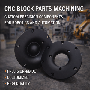 ชิ้นส่วนบล็อกสแตนเลสที่ผลิตด้วยเครื่อง CNC Wire EDM ชิ้นส่วนที่มีความแม่นยำสูง พร้อมบริการเจาะและเจาะรู สำหรับงานกลึงในหุ่นยนต์ - Product Image 2