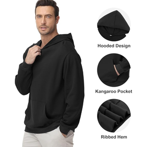 Sweat-shirt à capuche en coton pour homme de haute qualité, logo personnalisé, doux, chaud, respirant, décontracté, fabricant OEM ODM - Product Image 5
