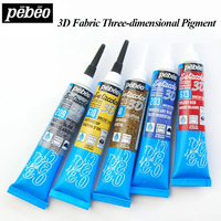 Pebeo 40 Couleurs 20 ml Stylo Marqueur 3D pour Tissu DIY Décoration Fournitures Artistiques