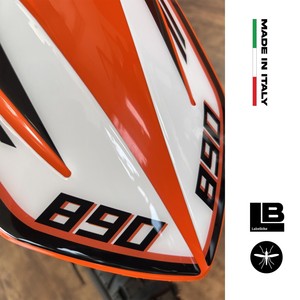 Adesivi Protettivi per Parafango Moto su Misura, Decalcomanie per Serbatoio Compatibili con KTM 890 Adventure R 2021-23 - Product Image 4