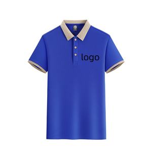 Polos personalizados de secado rápido para hombre, polos de manga corta de poliéster y algodón 100% de Golf de alta calidad para hombre 2025 - Product Image 2