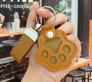 Llavero de piel sintética moderno con diseño de pata de gato, correa corta, soporte para llaves, bonito llavero de garra de gato para pájaros y reptiles, colgante para bolso, regalo - Product Image 4