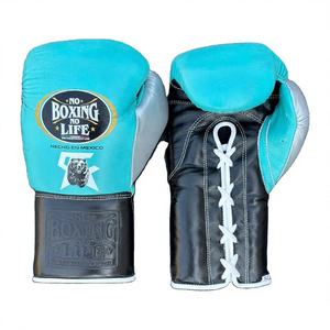 Gants de boxe MMA personnalisés pour l'entraînement et le sparring |   Fermeture à boucle et crochet pour doigts entièrement couverts |   Cuir véritable OEM - Product Image 1