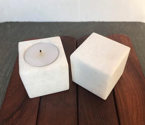 เชิงเทียนหินอ่อนทีไลท์และเชิงเทียนสำหรับตกแต่งห้องนั่งเล่นสไตล์โมเดิร์นสำหรับเทศกาลคริสต์มาส - Product Image 4