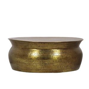 Mesa de Centro Moderna y Ecológica para Sala de Estar, Mueble Decorativo, Mesa de Sofá, Mesa para Sala de Invitados, Hecha de Aluminio Metálico Martillado - Product Image 1