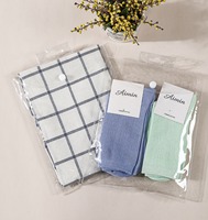 Pochette d'emballage personnalisée en PVC super transparente et imperméable avec bouton-pression et fente Euro pour produits chimiques, essence, chaussettes, serviettes, sous-vêtements