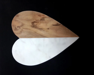 Planche à découper imprimée en émail artisanale pour petit-déjeuner ustensile de cuisine en marbre pour la coupe de fromage et de fruits produit en gros - Product Image 2