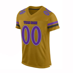 Jersey de fútbol de alta calidad, Jersey cosido de malla impresa transpirable, Jersey de fútbol americano de manga corta para jóvenes - Product Image 1