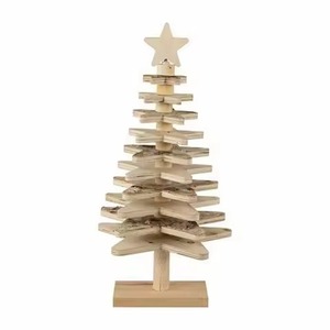 Décoration de sapin de Noël en métal galvanisé, style rustique, ornement de table de Noël avec étoile en haut pour la décoration de la maison et du bureau - Product Image 3