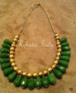 <b>Beaded</b> Necklace Manufactures Bulk Supplier and Manufacture by Refratex India Made in India for Best Quality and Low Price <b>Color</b> - Product Image 3
