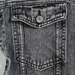 Venta al por mayor para hombre abrigo de algodón lavado de gran tamaño desgastado Boyfriend chaqueta de mezclilla - Product Image 3