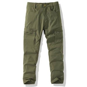 Pantalones Cargo de algodón informales de otoño para hombre, ropa de calle frontal plana con bolsillo de tela Oxford, senderismo, nueva venta al por mayor - Product Image 1