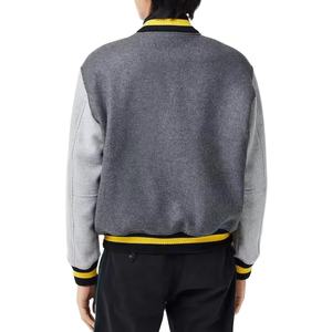 Chaqueta Varsity de Lana para Hombre, Estilo Urbano, Personalizable, Cuello Alto, Ligera, Cortavientos, Cierre de Cremallera, Colores Personalizados - Product Image 2