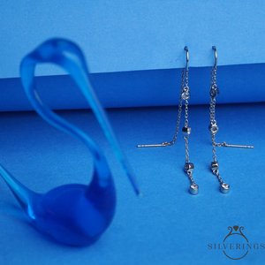 ต่างหูเงินแท้ 925 ดีไซน์หยดน้ำ สวยมีเสน่ห์ ทันสมัย - Product Image 6