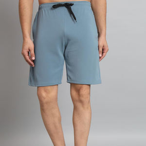 Pantalones cortos de gimnasia para hombre personalizados al por mayor 100% poliéster verano estilo urbano sólido ecológico de talla grande pantalones cortos deportivos de malla - Product Image 3