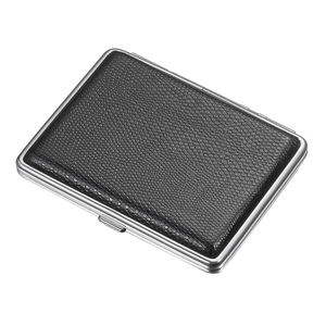 Étui à cigarettes en cuir véritable PU de haute qualité Logo gravé étui à cigarettes en cuir à basse quantité minimale de commande professionnel personnalisé - Product Image 1