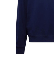 Custom Logo Unisex Pullover Hoodie <b>Plain</b> Cotton Fleece Sweatshirt with Front Pocket <b>Hoodies</b> In Blue Color - Product Image 3
