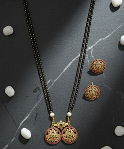 Elegant Antique Necklace Featuring Designer High Polish Ethnic <b>Jewellery</b> for <b>Women</b> Ideal for Traditional Festive Occasions - Product Image 3