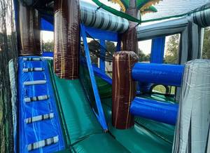 Gran Castillo Inflable Blanco de PVC Barato para Niños con Tobogán, Piscina y Piscina de Pelotas - Product Image 5