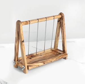 ที่วางไม้เสียบย่างบาร์บีคิวทำจากไม้มะกอก งานแฮนด์เมด พร้อมตะแกรงย่างเอสเปตาดา ไม้เสียบย่างสแตนเลส ตกแต่งสวยงาม เป็นมิตรกับสิ่งแวดล้อม ระดับดีลักซ์ สำหรับร้านอาหาร - Product Image 5