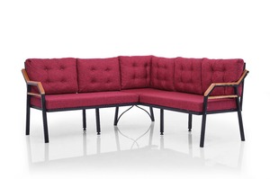 Conjunto de esquina de balcón de jardín de carcasa de hierro desmontable para exteriores moderno de calidad superior para uso en Hotel y oficina en casa - Product Image 3