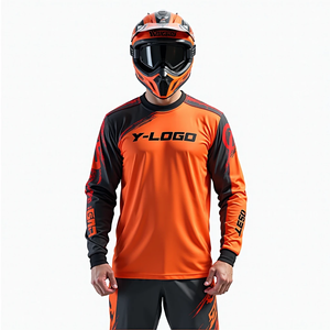 Jersey de Motocross Personalizado para Hombre, Manga Larga, Ajuste Cómodo, Transpirable, para Motocicleta, ATV, Carreras de Autos - Product Image 2