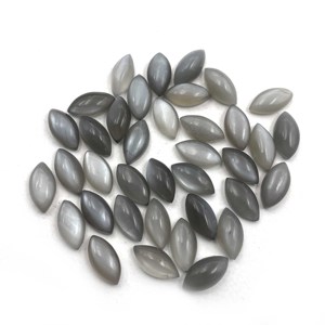 90 piezas IGI certificado Natural gris piedra lunar Marquesa cabujón 5X10 MM 100 CT lote de piedras preciosas sueltas - Product Image 2