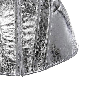 New Style Silk Sexy Fashion Lace up Back Corsets <b>for</b> <b>Women</b> Best Sale <b>Women's</b> Leather Corsets with logo - Product Image 5