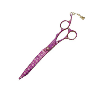 Tijeras de pelo recubiertas de papel personalizadas, tijeras de peluquero de corte de pelo duraderas con bordes de maquinilla de afeitar de 5,5 "con tornillo ajustable - Product Image 4