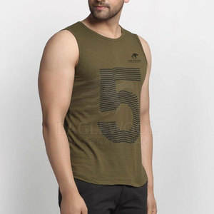 EAGELWOOL INTERNATIONAL Custom Made Fitness Clothing Pakistan Knitted Breathable Polyester/Cotton Sporty Tank <b>Top</b> Factory Men - Product Image 2