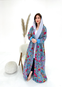 เสื้อแจ็กเก็ต Kantha ทำด้วยมือแสนสวยชุดกิโมโนผ้าฝ้าย100% ชุดคลุมอาบน้ำสำหรับผู้หญิงชุดเดรสมุสลิมอาบายาฟรีไซส์2025 - Product Image 4