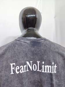 Camiseta personalizada LOGO DTG camiseta desgastada hombres para camisetas ropa de calle personalizada de gran tamaño de alta calidad Vintage lavado con ácido camisetas - Product Image 5