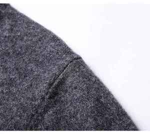 Jersey clásico con cuello en V para hombre, cárdigans de punto informales de mezcla de algodón de Cachemira para otoño e invierno, 2025 - Product Image 3