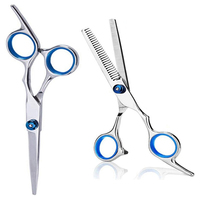 Kits professionnels de ciseaux de coupe de cheveux ensemble de ciseaux de coiffure en acier inoxydable ciseaux de texturation amincissants pour Kit de barbier