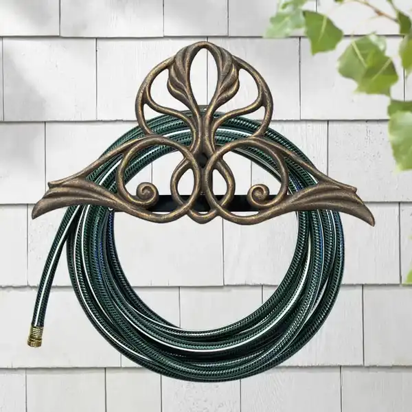 Fire Hose Reel Pot Holder Fire Hose Pot Firefighting Equipment Fire Hose Reel Wall Mounted Planter Pipe for Home Garden Usage