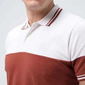 เสื้อโปโลสำหรับผู้ชายมีดีไซน์ลายทางสีสันสดใสเนื้อผ้านุ่มตัดอย่างชาญฉลาด - Product Image 6