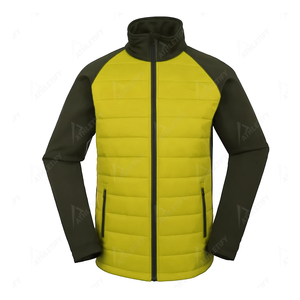Veste bulle zippée pour hommes en polyester coupe-vent extérieur respirant et durable manteau pour le sport, le voyage et la randonnée - Product Image 4