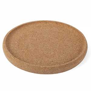 100% plateau de service en liège écologique 13 pouces rond couleur naturelle pour la maison bureau hôtel restaurant ou bar utilisation - Product Image 1