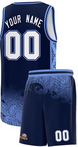 Uniforme de Baloncesto Transpirable de Alta Calidad, Diseños Personalizados, 100% Poliéster, Sin Mangas, Venta al Por Mayor - Product Image 3