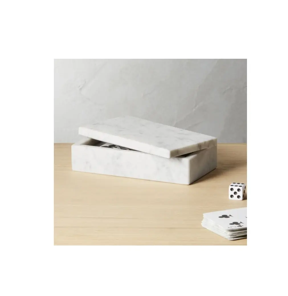 Exclusivo Marble Box Hotel Modelo Quarto Jóias Caixa De Armazenamento Best-seller produto novo design mármore caixas