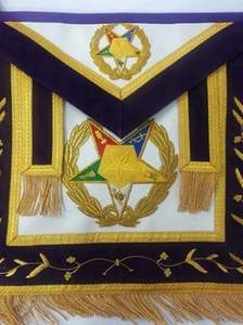 Conjunto de Mandil y Collar Masónico Personalizado, Uniforme de Logia de Nailon Hecho a Mano para Uso Ceremonial, Suministro de Fábrica de Alta Calidad - Product Image 4