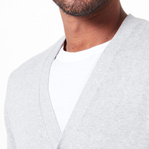 Invierno 2025 Ropa de hombre Cuello en V personalizado Manga larga Jacquard Suéter de punto Cárdigan Diseño personalizado Suéter al aire libre - Product Image 5