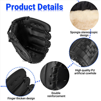 Guantes de béisbol para lanzar mano derecha, entrenamiento de captura y lanzamiento, guantes de béisbol para jóvenes y adultos, diseño 25-26