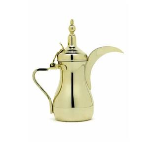 Bouilloire à café Dallah arabe de luxe élégante Pot décoratif de serveur de thé et de café de finition d'or pour l'hospitalité et l'usage de festival - Product Image 3