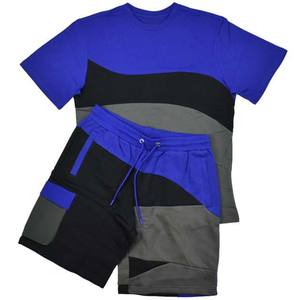 Personnaliser les ensembles courts pour hommes vêtements décontractés été homme 2 pièces ensemble costumes de sport pour hommes chemises et shorts bloc couleur ensembles 2025 - Product Image 6