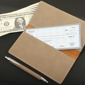 Libreta de Cheques Personalizada de Alta Calidad, Estilo Vintage, Tapa Blanda de Cuero, Libreta de Viaje, Diario, Venta al por Mayor, LCR-0010 - Product Image 1