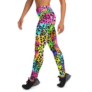 Leggings de yoga pour femmes en gros personnalisés, sublimation, taille haute élastique, sublimation imprimée, séchage rapide, respirant, pantalon de yoga de fitness - Product Image 3