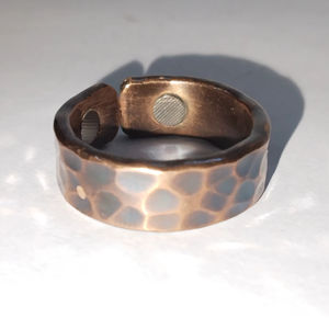 เครื่องประดับทองแดง แหวนทองแดงสุดหรู แหวนทองแดงทำมือ แหวนทองแดงสไตล์มินิมอล เครื่องประดับทองแดงงานฝีมือ แหวนทองแดงสไตล์เรโทร - Product Image 1