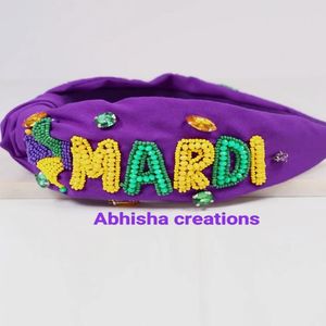 Diadema de Cuentas Hecha a Mano de Alta Calidad, Banda para el Cabello de Moda de Lujo con Cuentas Artísticas, Elegante Accesorio para el Cabello de Mujer para Fiestas - Product Image 1