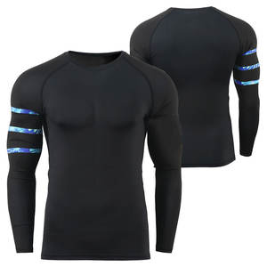 Rashguard à manches longues de haute qualité, nouveau style, logo personnalisé imprimé, polyester/nylon respirant, unisexe, MMA, natation - Product Image 1